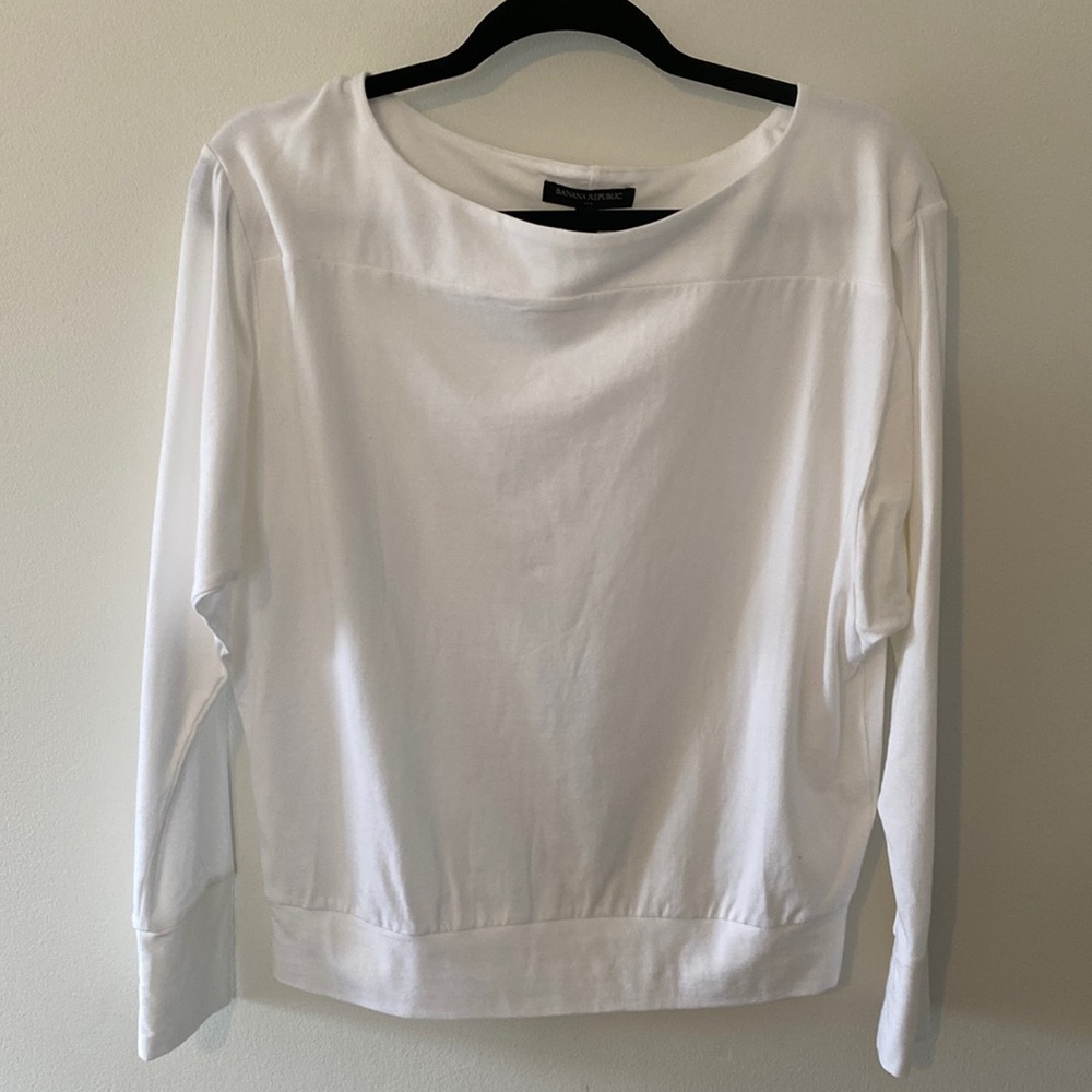 THE PERFECT WHITE SHIRT | TAGS ON! | LONG SLEEVE | BANDED BOTTOM | COTTON